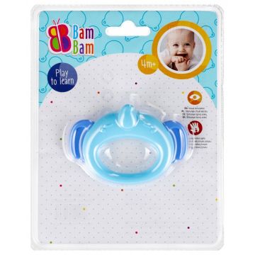 Jucarie de dentitie, BamBam, Elefant, Albastru