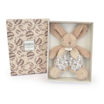 Jucarie de plus, Doudou, Iepuras, 18 cm, Bej