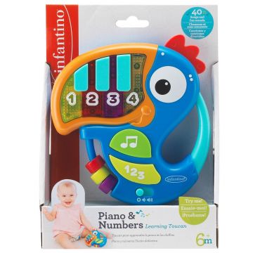 Jucarie interactiva, Infantino, Piano & Numbers, Toucan