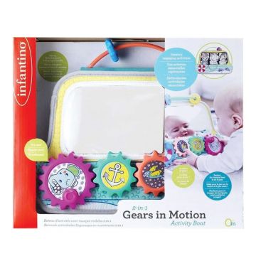 Jucarie senzoriala 2 in 1, B Kids, oglinda si barca