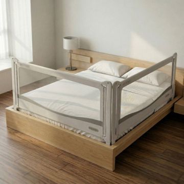 PACHET PREMIUM: 2 Protectii laterale pat, PREMIUM XXL dimensiuni 200x200 cm + Set Conectori