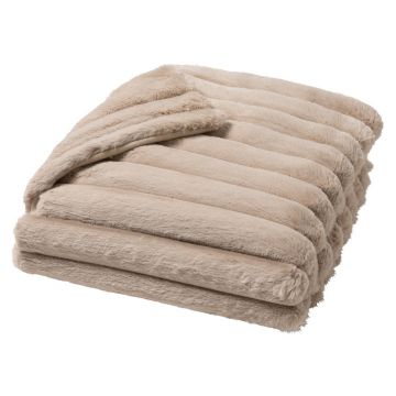 Pătură maro deschis din micropluș/cocolino 180x220 cm Boudoir – douceur d'intérieur