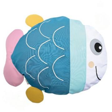 Perna moale cu husa din bumbac, in forma de peste