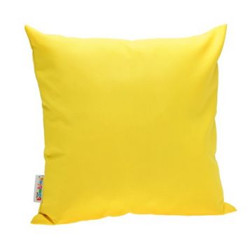 Perna moale galbena 40 x 40 x 12 cm, gradinita, sala relaxare, decor
