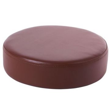 Perna puf rotunda maro, 30 x 8 cm, din spuma densa, cu baza antiderapanta, pentru uz didactic