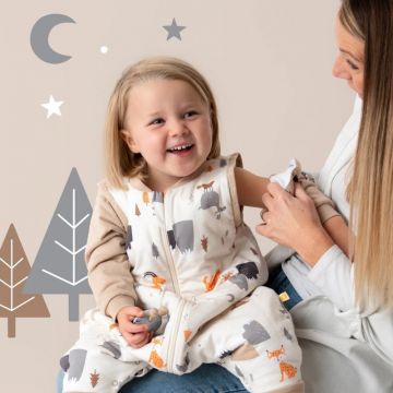 Sac de dormit cu picioruse si maneca lunga detasabila Mountain Animals 50 cm + manseta 1.0 Tog