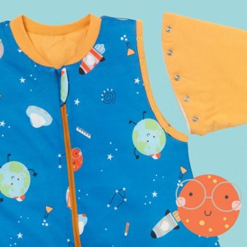 Sac de dormit cu picioruse si maneca lunga detasabila Space 70 cm + manseta 1.0 Tog