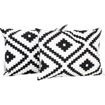 Set 2 perne decorative dreptunghiulare romburi