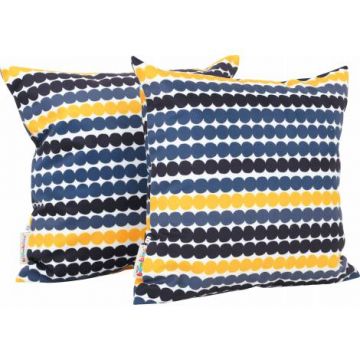 Set 2 perne decorative patrate Cercuri