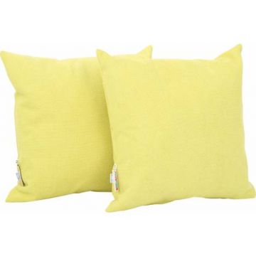 Set 2 perne decorative patrate Verde lime
