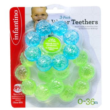 Set 3 jucarii pentru dentitie, Infantino, Water Teethers