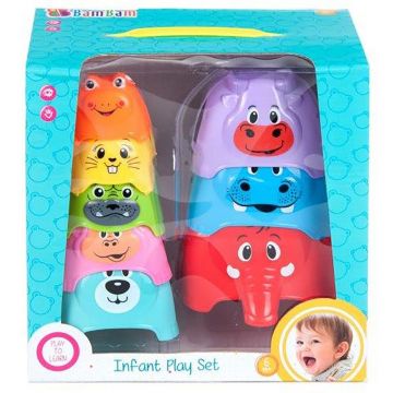 Set de animalute pentru stivuit BamBam