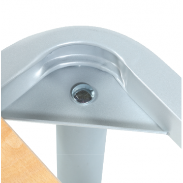 Somiera de pat cu picioare, metal si lemn stratificat, 90x200