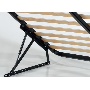 Somiera de pat rabatabila, din metal si lemn stratificat, 90x200