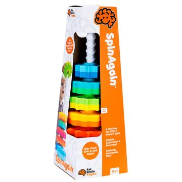 Turn de stivuire rotativ, Fat Brain Toys, Spinagain