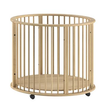 Țarc pentru copii în culoare naturală din lemn de fag 90x90 cm Dino – Vipack