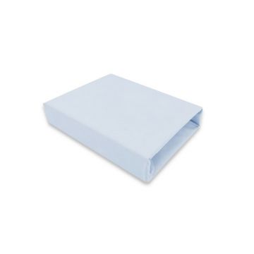 Cearceaf cu elastic, MimiNu, Pentru patut 120X60 cm, Din bumbac certificat Oeko Tex Standard 100, Colectia Royal, Blue