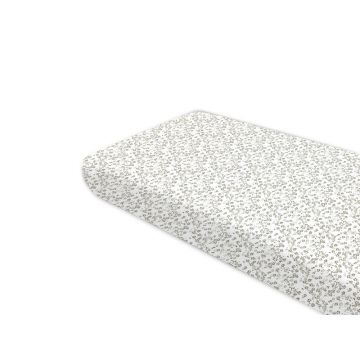 Cearceaf cu elastic, MimiNu, Premium, Pentru pat 160x80 cm, Din bumbac certificat Oeko Tex Standard 100, Meadow