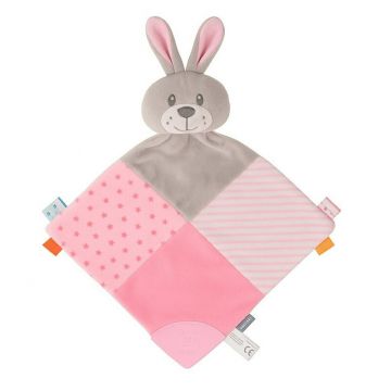 Jucarie doudou din plus, Baby Mix, Rabbit, 36 x 31 cm, Pink