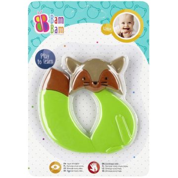 Jucarie pentru dentitie, BamBam, Vulpe, Verde