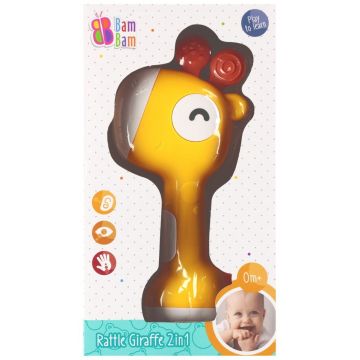 Jucarie zornaitoare 2 in 1, BamBam, Girafa