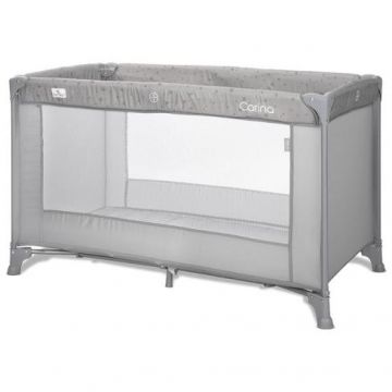 Pat Copii Pliabil Carina 1 Nivel Geanta De Transport Grey Stars