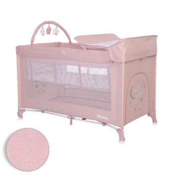 Pat Copii Pliabil Noemi Plus 2 Nivele Cu Accesorii Mellow Rose Star