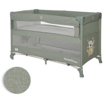 Pat Copii Pliabil Up and Down Laterala Culisanta Green Teddy Bear