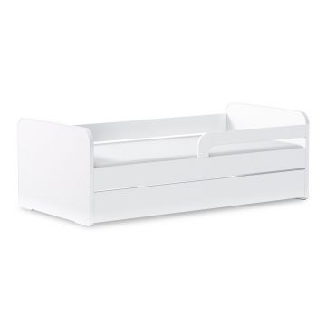 Pat pentru copii alb cu saltea/cu somieră 80x160 cm Duuli – ELTAP