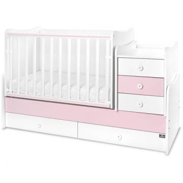 Pat Transformabil Maxi Plus 70x160CM Trio White Orchid Pink