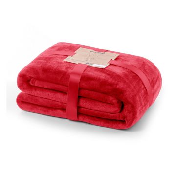 Pătură din microfibră Decoking Mic, 160 x 210 cm, roșu