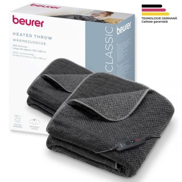 Patura electrica moale Beurer gri inchis