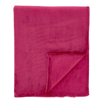 Pătură roz din micropluș/cocolino 130x170 cm Raschel Velvet – Catherine Lansfield