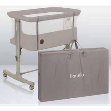 Patut Co-Sleeper Aurora 3 In 1  Leganare Setare Unghiulara Reglabil Include Saltea Bej