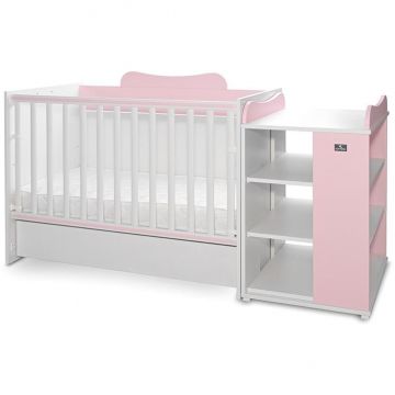 Patut Modular Multifunctional 5 Confirgurari Diferite 190 X 72Cm Multi White Orchid Pink