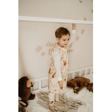 Sac de dormit cu 2 fete din bumbac cu picioare 1-2 ani Jungle PlantDots Sleepee 2.5 Tog