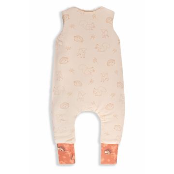 Sac de dormit cu 2 fete din bumbac cu picioare 6-12 luni Animale de Epoca AriciCream Sleepee 2.5 Tog