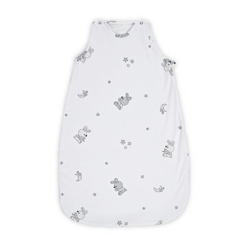 Sac de dormit de iarna 85 cm din bumbac ranforce Little Rabbits Grey