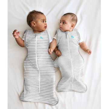 Sac de dormit de tranzitie pentru infasat si rostogolit Love to Dream Swaddle Up Gri +11 kg 1 Tog