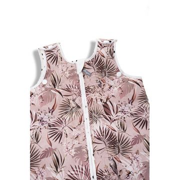 Sac de dormit din bumbac 0-24 luni Grow with me Jungle Pink Sleepee 2,5 Tog