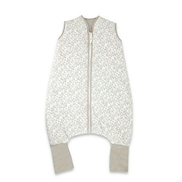 Sac de dormit, MimiNu, Premium, Cu picioruse, De iarna, Din bumbac certificat Oeko Tex Standard 100, Cu fermoar, 103 cm, M, Meadow