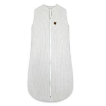 Sac de dormit, MimiNu, Premium, Din bumbac interlock, Materiale certificate Oeko Tex Standard 100, Cu fermoar, 3 - 12 luni, 2.5 Tog, Soft Grey