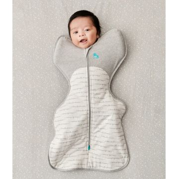 Sac de dormit pentru infasat Love to Dream Swaddle Up Alb Gri 2.2-3.8 kg 2.5 Tog