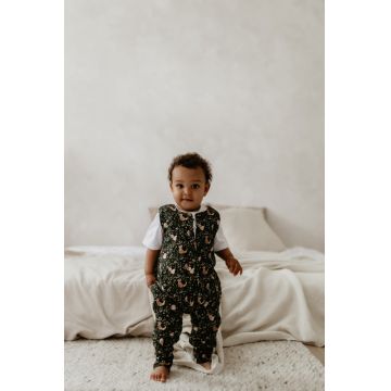 Sac dormit cu 2 fete din bumbac cu picioare 1-2 ani S Forest Ivory Sleepee 2.5 Tog