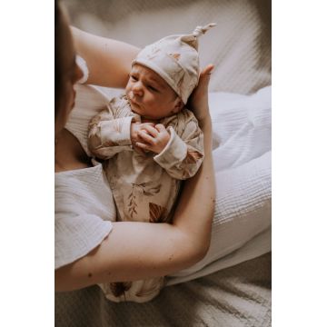 Saculet si caciulita cangur 0-2 luni Boho Sand Sleepee