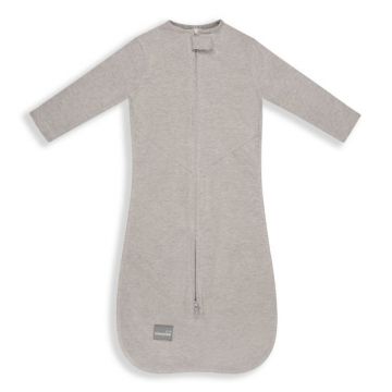 Saculet Swaddle pentru infasat din bumbac + caciulita Beige Sleepee