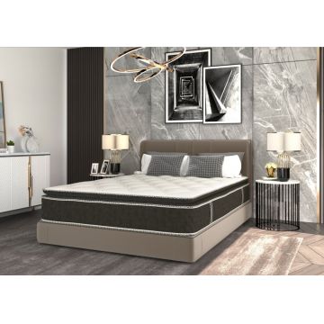 Saltea cu arcuri si memorie Somnexpert top confort 180x200x30 cu topper integrat