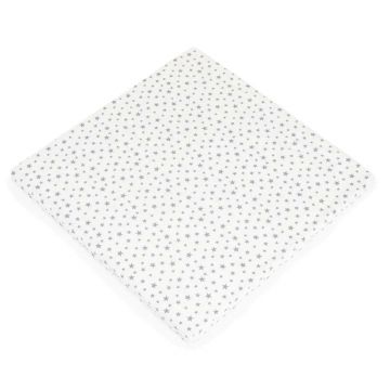 Saltea pentru tarc de joaca Moni Hugzzz Confort 88 x 88 x 5 cm Alb Stelute Gri