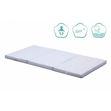 Saltea pliabila pentru copii Fillikid Buline Bleu 120x60x4 cm