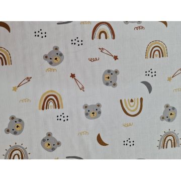 Scutec din muselina 80x80 cm Kreis Design Animale